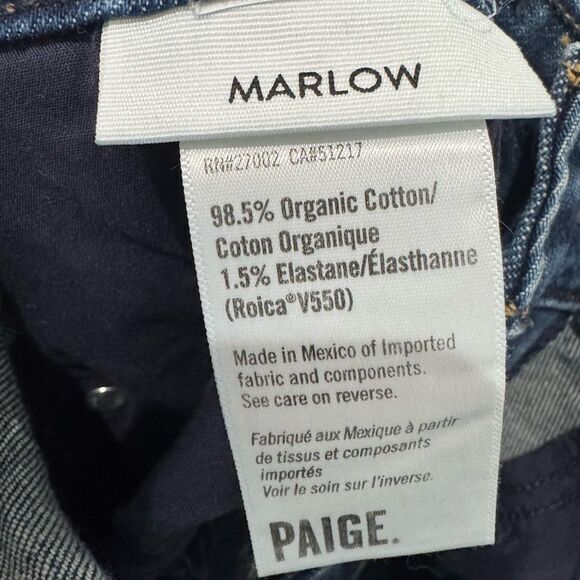 PAIGE Marlow Flared Jeans in “Agate” dark wash - Picture 12 of 13